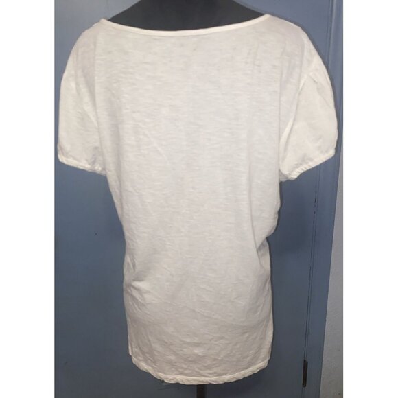 GH Bass & Co. Women's V-Neck, Short Sleeve Shirt/Top Size XXL Blouse Lightweight - Picture 10 of 11